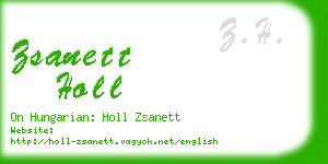 zsanett holl business card